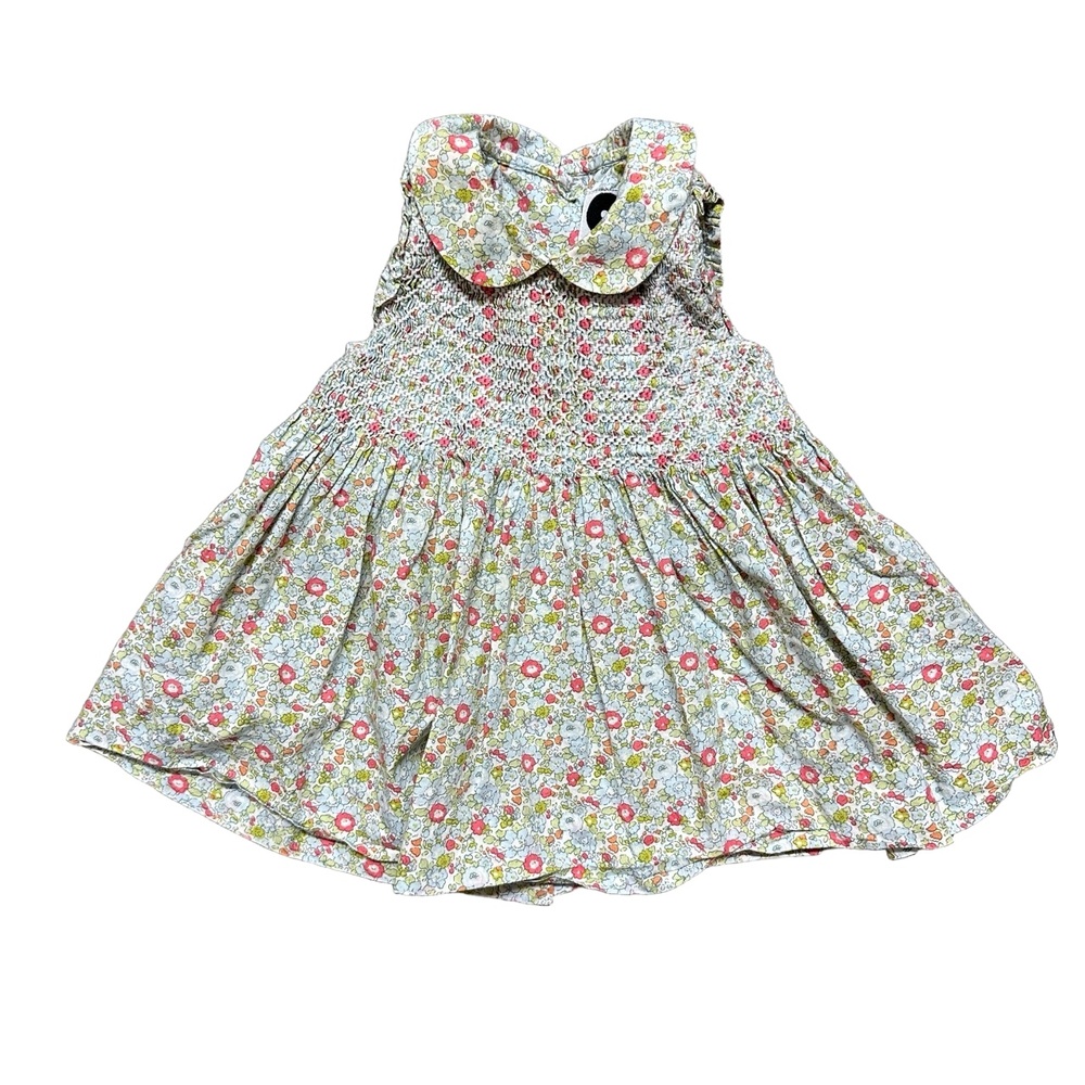 Question Everything Baby Girl 6-9 Months Dress Floral HandSmocked Liberty London